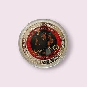 Life of Barack Obama In Color Commemorative Coin by American Mint w/COA